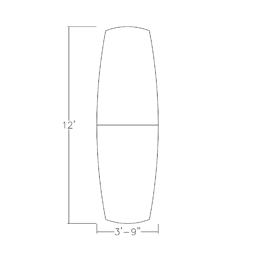 SKUTCHI DESIGNS INC. 12 Person Modular Conference Table with Matte Black Bases | Arc Boat | Harmony Series | 12' Table | Driftwood SKUTCHI DESIGNS INC.