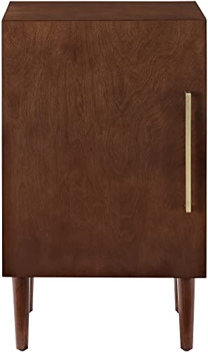 Crosley Furniture Everett Record Player Stand with Storage for Vinyl Records, Mahogany Crosley