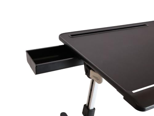 Xebec Air Desk Adjustable Laptop Lap Desk with Height & Tilt | Portable Standing Desk Converter | Foldable Bed Table with Storage Drawers & No-Slip Surface for Home Office Work Xebec