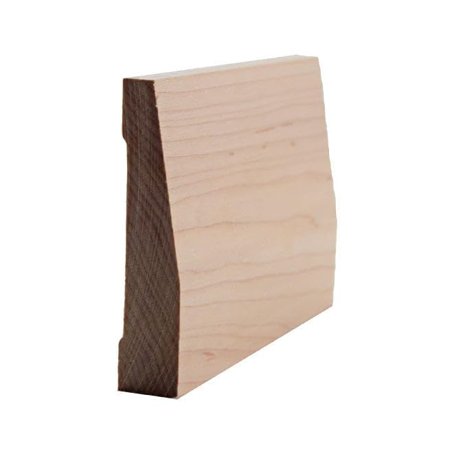 EWBB32 Beveled 3-1/2" Baseboard Moulding, 3/4" x 3-1/2", Red Oak, 94" NewMouldings
