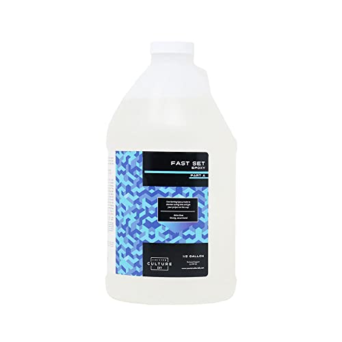 Counter Culture DIY Fast Set Epoxy Resin, 1 Gallon Kit, Quick Art Supplies for Coating, Casting, Geodes, Tabletop, Bar Top, Live Edge River Tables, Metallic Stains… Counter Culture DIY