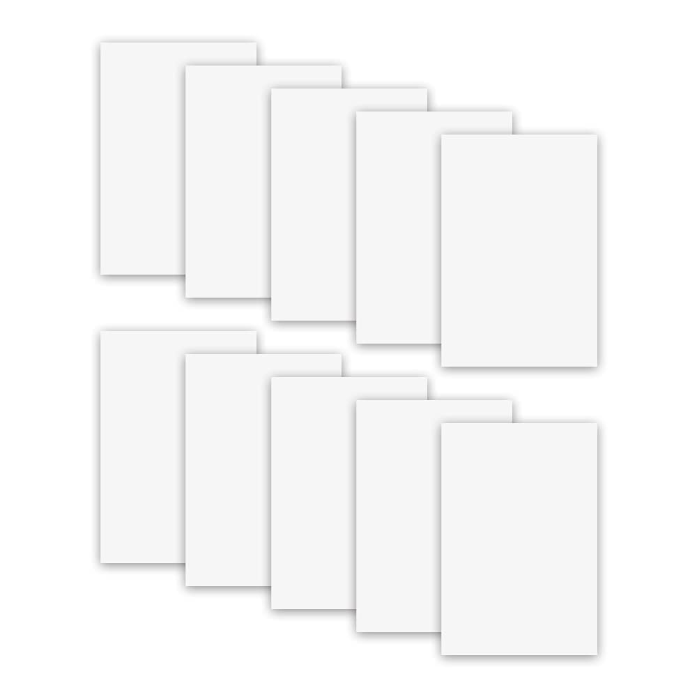 MR.R 10 Pieces 4''x6'' Sublimation Blanks Aluminum Metal Board Matte Pure White Photo Blanks Aluminum Sheet Sign Blanks Sublimation Blank Aluminum Plate for Heat Transfer Printing,0.22 mm Thickness MR.R