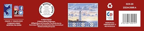 Ceaco - Lighthouse Quilt - 1000 Larger Sized Piece Jigsaw Puzzle Ceaco
