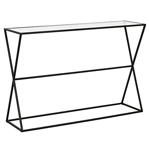 Sabrina 45'' Wide Rectangular Console Table in Blackened Bronze Henn&Hart