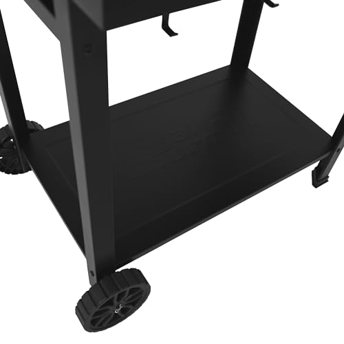 Royal Gourmet CC1830T 30-Inch Barrel Charcoal Grill with Warming Rack & Front Storage Basket, Outdoor BBQ Grill with 627 sq. in. Grilling Area for Backyard Barbecue Cooking Party, Black Royal Gourmet