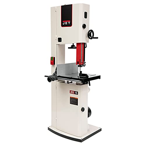 JET 15-Inch Woodworking Bandsaw, 3 HP, 1Ph 230V (JWBS-15-3) Jet