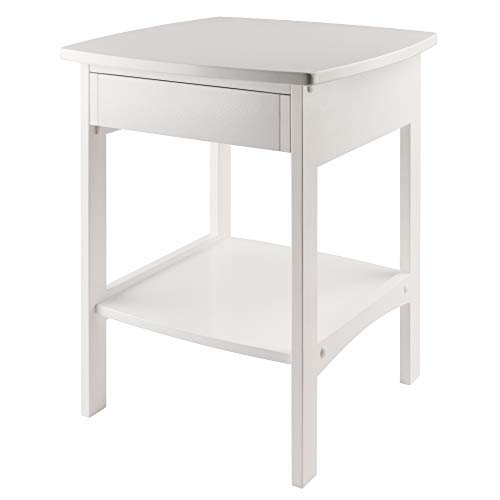 Winsome Wood Claire Accent Table, White Winsome