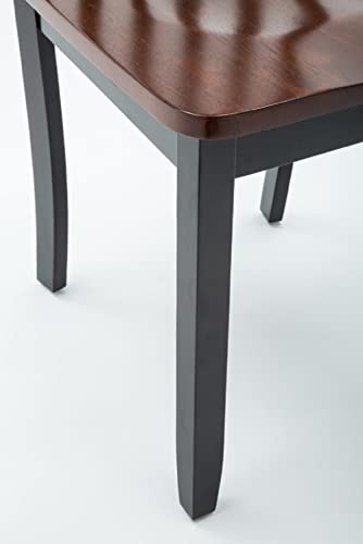 Boraam Bloomington Dining Chair, Black/Cherry, Set of 2 Boraam