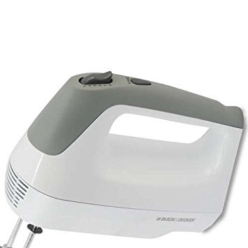 BLACK+DECKER Lightweight Hand Mixer, White, MX1500W BLACK+DECKER