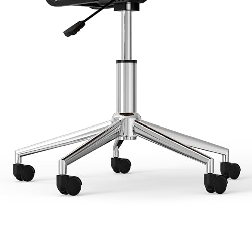 SIMPLIHOME Dax 22 Inch Wide Swivel Adjustable Executive Computer Bentwood Office Chair in Distressed Slate Grey, for The Office and Study Room SIMPLIHOME