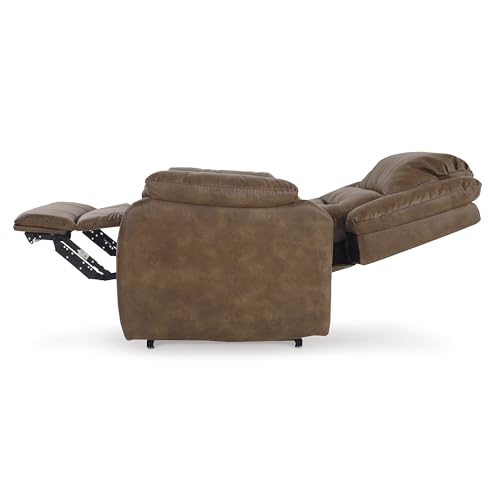 Signature Design by Ashley Yandel Faux Leather Electric Power Lift Recliner for Elderly, Brown Signature Design by Ashley