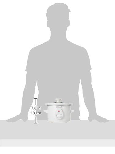 Brentwood Slow Cooker, 1.5 Quart, White Brentwood