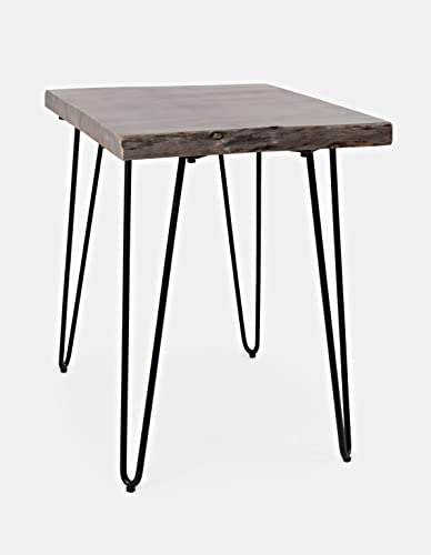 Jofran Nature's Edge Modern Solid Wood Natural Live Edge Chairside End Table, Slate Jofran Inc.