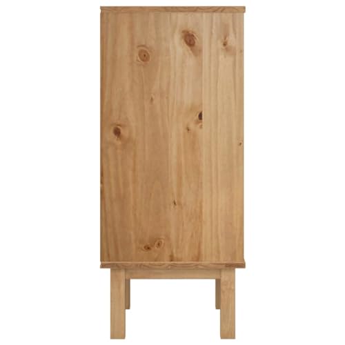 vidaXL OTTA Solid Pine Wood Drawer Cabinet with 4 Drawers, Scandinavian Style, Sturdy Wooden Frame, Spacious Storage, Decorative Top for Display - vidaXL
