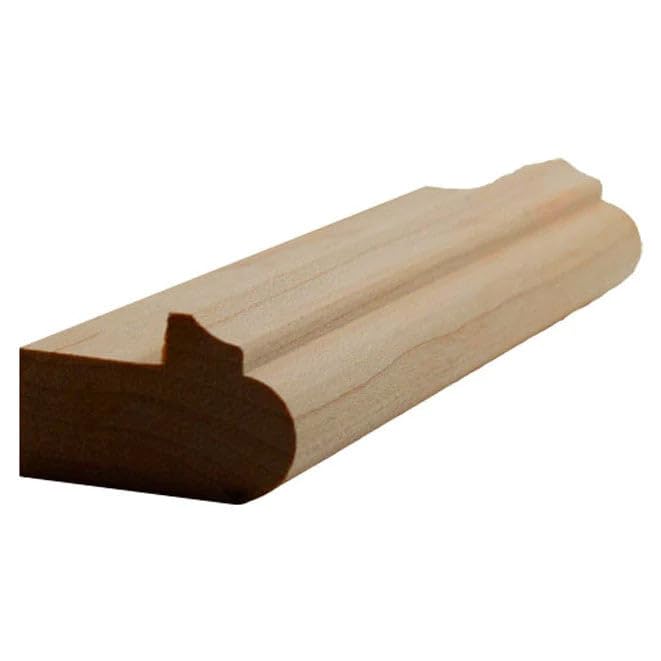 EWLR12 Kitchen Cabinet Light Rail Nose and Cove Moulding, 7/8" x 1-3/8", Maple, 94" NewMouldings