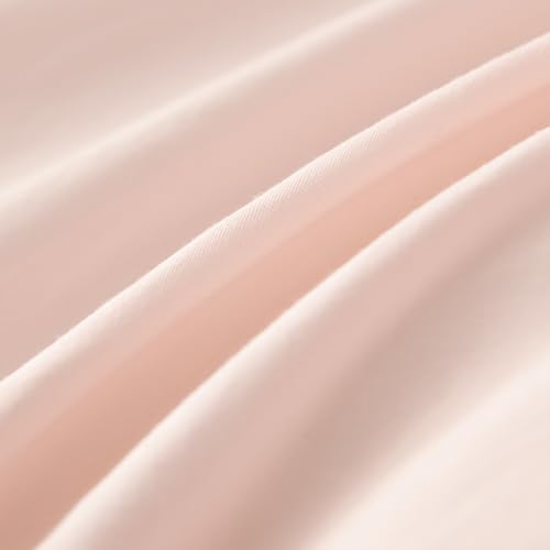 CCoutueChen Ruffle Duvet Cover Queen 3Pcs Blush Pink Shabby Chic Farmhouse Bedding Set Girls 100% Washed Microfiber Duvet Cover Set Boho Vintage Ruffled Bedding with 2 Pillowcases(No Comforter) CCoutueChen