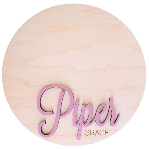 Baby Stats & Footprint Sign For Hospital, Newborn Announcement Sign For Hospital, Birth Announcement Sign Photo Prop, Laser Birth Footprint WoodArtSupply