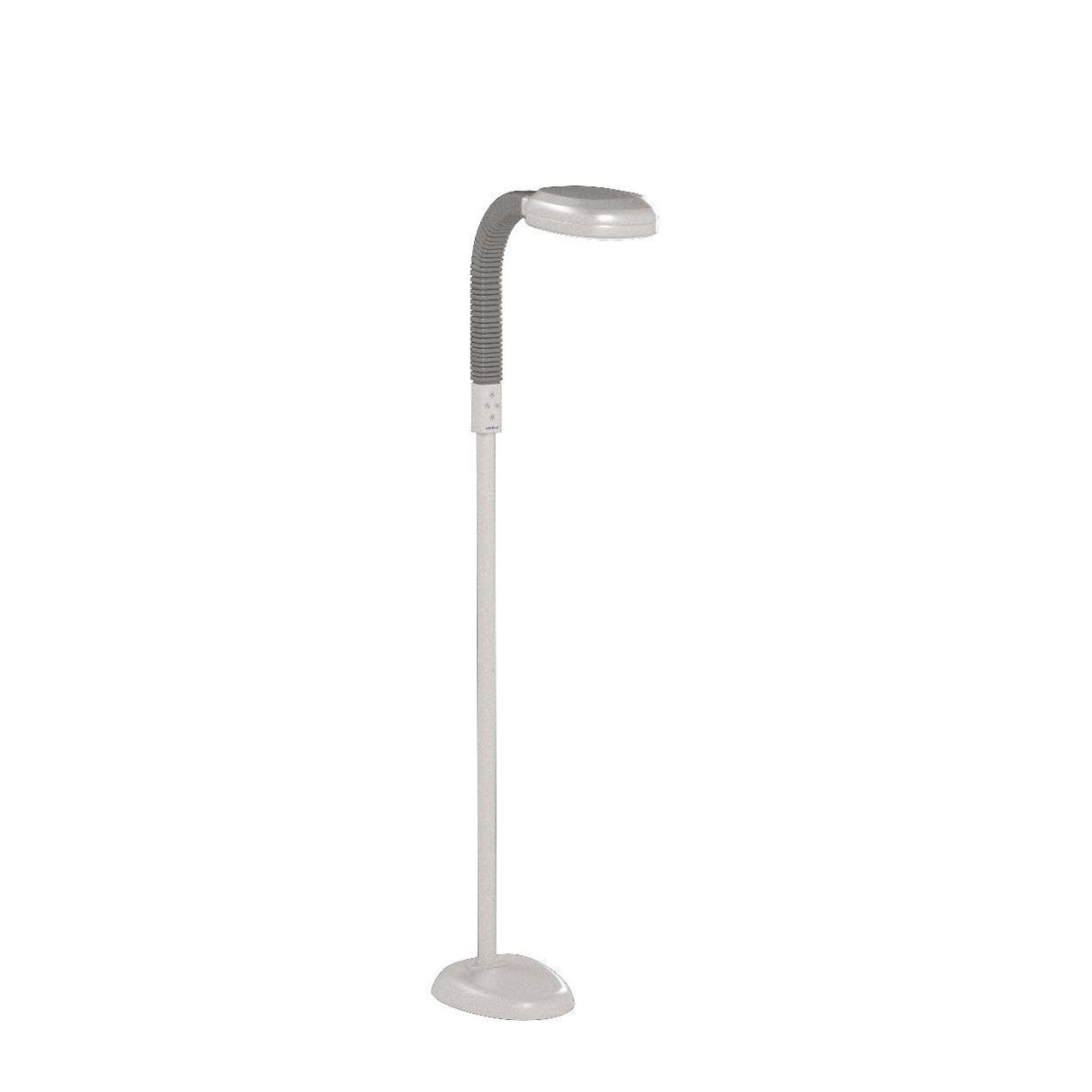 Verilux SmartLight Full Spectrum LED Modern Floor Lamp with Adjustable Brightness, Flexible Gooseneck and Easy Controls - Reduces Eye Strain and Fatigue - Ideal for Reading, Artists, Craft (White) Verilux