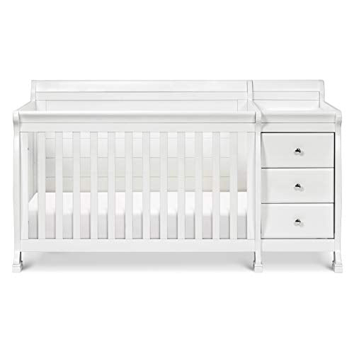 DaVinci Kalani 4-in-1 Convertible Crib and Changer Combo in White DaVinci
