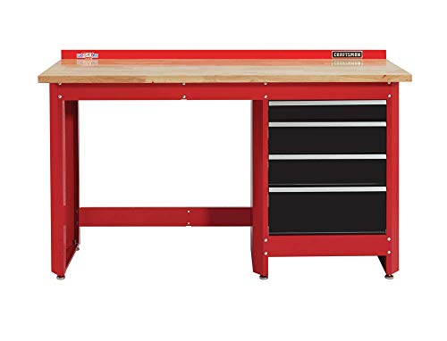 CRAFTSMAN 2000 Series Workbench, 6-Foot Wide with Butcher Block Top, Customizable (CMST27200R) CRAFTSMAN