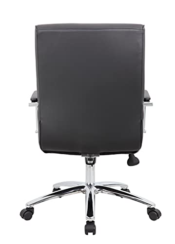 Boss Office Products (BOSXK Modern Executive Conference Chair, Black, B696C-BK Boss Office Products