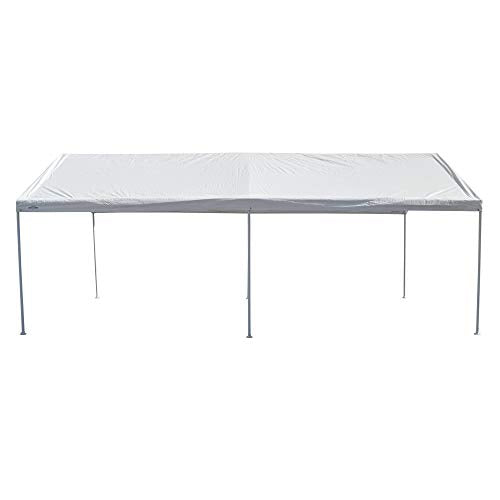 Caravan Canopy D2C20011 Domain Shelters Pro 200 10' x 20' Carport, Upgraded Version, White Caravan Canopy