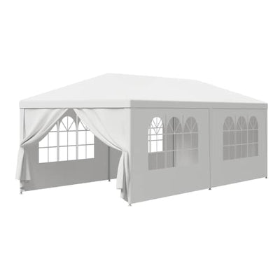 BBBuy 10’X20’ Outdoor Canopy Tent Camping Gazebo Storage Shelter Pavilion Cater Events w/Removable Sidewalls for Backyard BBQ Camping Picnic Party Wedding Ceremony, Easy Assemble and Remove