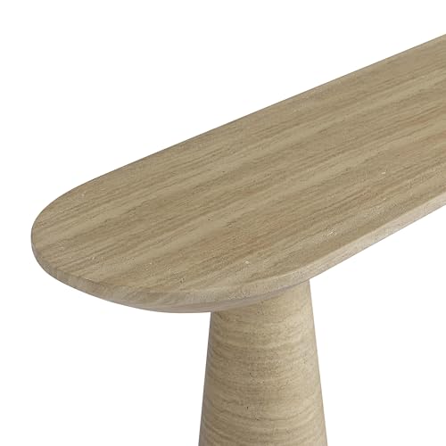 First of a Kind Console Table in Travertine Concrete First of a Kind