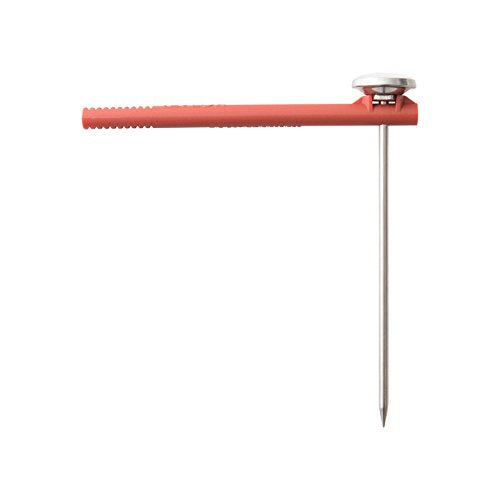 Taylor Instant Read Analog Meat Food Grill BBQ Cooking Kitchen Thermometer with Red Pocket Sleeve for Calibration, 1 inch dial, Stainless Steel Taylor