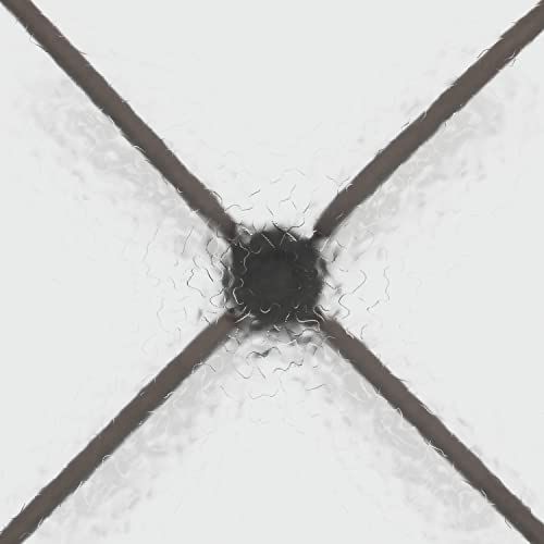 Flash Furniture Barker 23.5'' Square Tempered Glass Metal Table, Bronze Flash Furniture