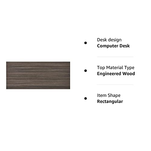 Kaboon Rustic Wood Table Top 60 Inch, One-Piece Wood Desktop for Sit Stand Desk, DIY Desk for Home or Commercial Use, Rectangular, 1 inch Kaboon