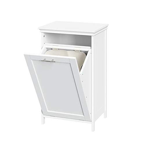 RiverRidge Somerset Tilt-Out Laundry Hamper, White RiverRidge