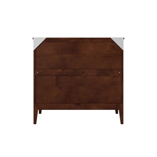 AFI, Santa Fe Twin Murphy Bed Chest with 6" Mattress & Built-in USB Charger, Walnut AFI