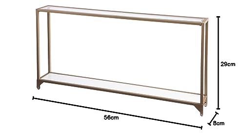 SEI Furniture Bergen Narrow Metal Console Table, Gold SEI Furniture