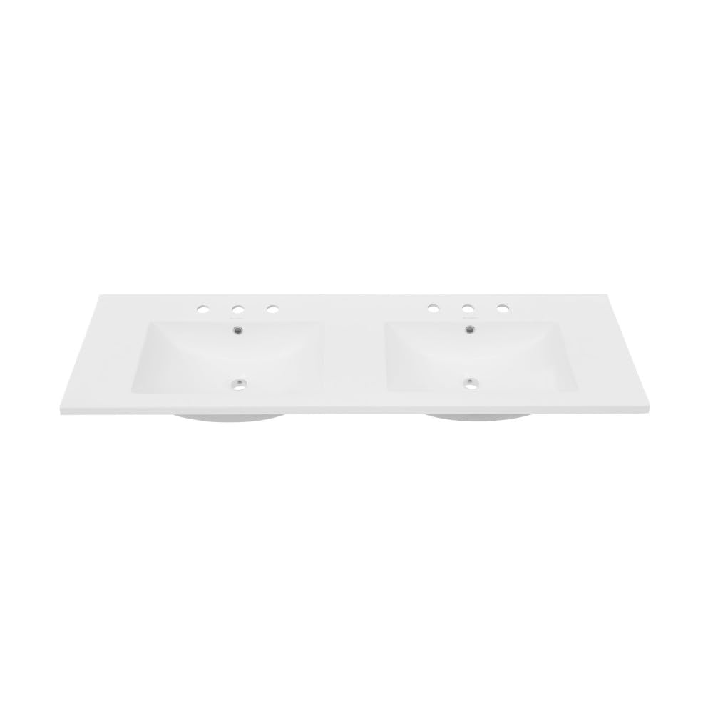 60" Vanity Top Bathroom Sink with 3 Holes Swiss Madison