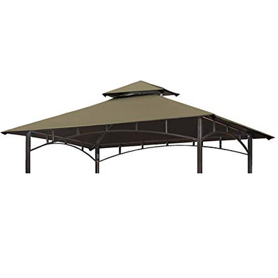 Eurmax USA High Performance Grill Gazebo Canopy Replacement Cover 5x8 BBQ Gazebo Shelter Top(Cocoa