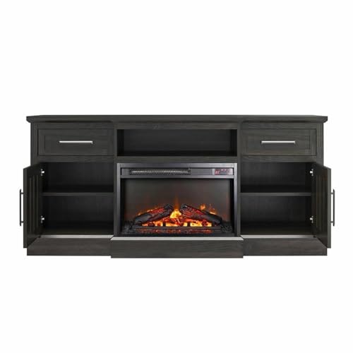 Ameriwood Home Gablewood Electric Fireplace & TV Console for TVs up to 65", Espresso Ameriwood Home