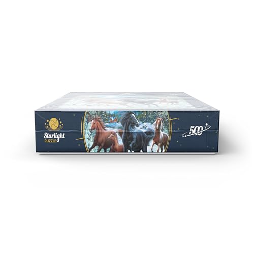 MyPuzzle Winter Horses - Premium 500 Piece Jigsaw Puzzle for Adults MyPuzzle.com