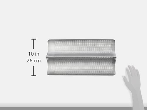 Chicago Metallic Commercial II Non-Stick Perforated French Bread Pan, Perfect for creating a crisp, golden-brown crust, Chicago Metallic