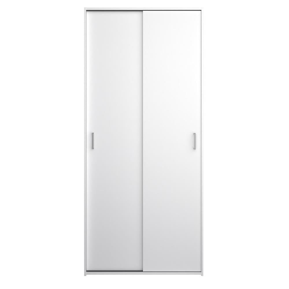 Tvilum 2 Sliding Doors, White Wardrobe Tvilum