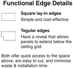 Generic (16 Pack) - 24"" x 24"" Armstrong White Ceiling Tiles, Acoustic Ceilings for Suspended Ceiling Grid Cortega - 704A (2x2) WoodArtSupply