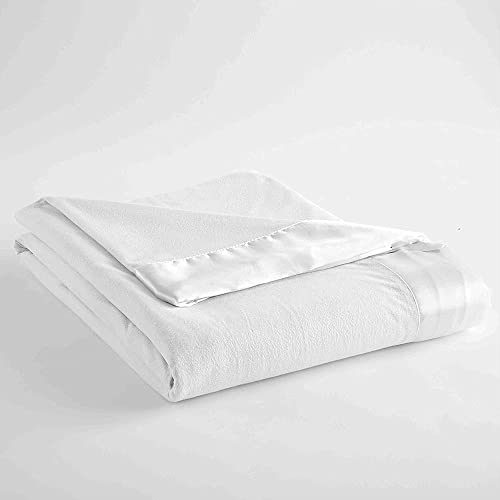 White Satin Blanket Binding Tape 2" x 4 3/4 Yards – Single Fold Satin Quilt Binding for Blanket Edges, Glossy Polyester Trim for Sewing, Quilting, Baby Blankets, Crafts, and Fabric Projects Lakesstory