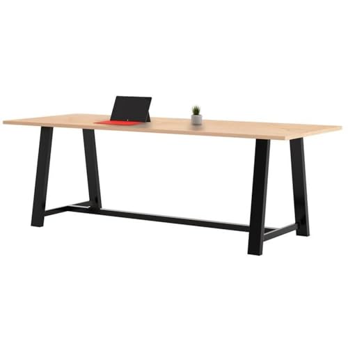Pemberly Row 3.5 x 9 FT Conference Table in Maple - Standard Height Pemberly Row