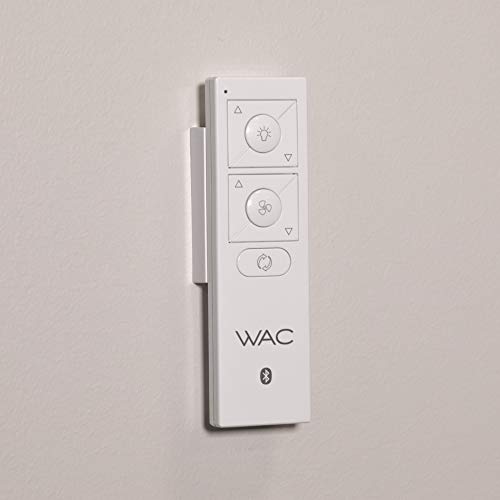 WAC Smart Fans Swirl Indoor and Outdoor 3-Blade Smart Home Ceiling Fan 54in Matte Black with 3000K LED Light Kit and Remote Control works with Alexa and iOS or Android App WAC Lighting
