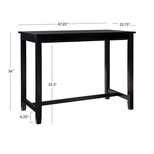 Linon Black 36 inch Counter Height Pub Claridge Table Linon