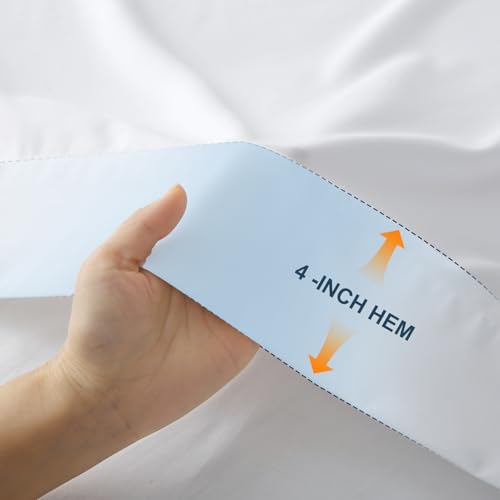 Lavisun Full Flat Sheet, 1 Pack White Full Bed Sheet Only - Brushed Microfiber Top Sheets for Hotel, Dorm, Ultra Soft & Breathable - Wrinkle-Free - Easy Care - Single Flat Sheet Lavisun