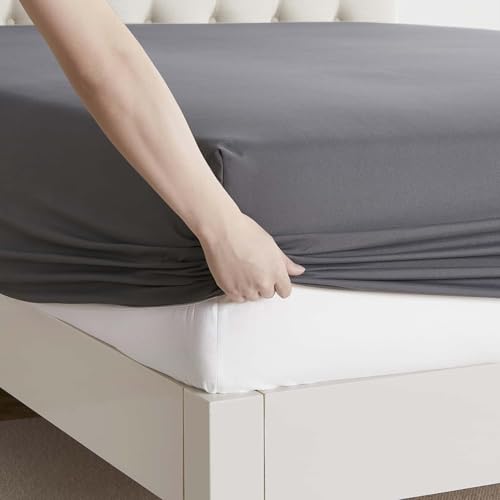 Clara Clark RV Queen Sheets, 6 Piece RV Sheets Set - Hotel Luxury Sheets for RV Bunks, Super Soft Bedding Set, Short Queen,Charcoal Gray Clara Clark