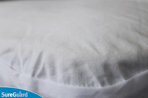 SureGuard Twin Size Mattress Protector - 100% Waterproof, Hypoallergenic - Premium Fitted Cotton Cover - Smooth SureGuard Mattress Protectors