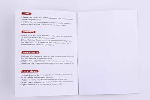 1000X Handheld Microscope for Kids 4K 2.0" Screen Rechargeable Mini Pocket Digital Microscopes w/Slides Kit Portable Edu Gift Age 4-6 8-12 Children Students BEBANG