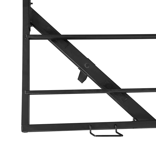 Mdhitsox Floating Bed Frame King, LED Bed Frame with Lights, Metal Platform Beds with Storage Bag, Heavy Duty Camas, No Box Spring Needed, Easy Assemble, Noise-Free, Black (King-2) Mdhitsox